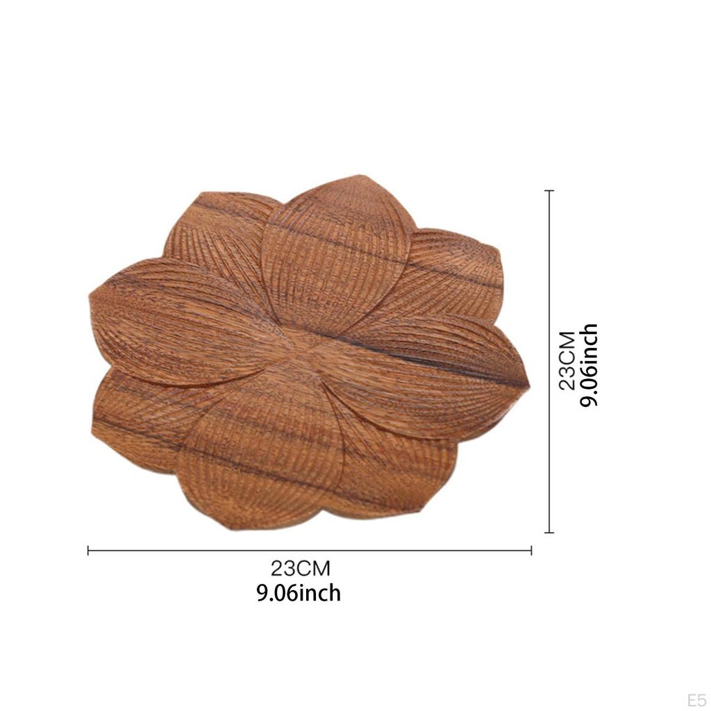 Natural Wood Platter for Breakfast, Ideal Snacks and Beverages