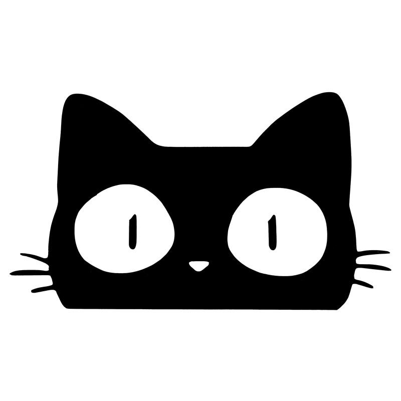 Universal Reflective Peeking Cat Animal Car Cartoon Sticker Water-resistant Window Decals Auto Decor Accessories