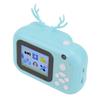 Детская камера для печати Mini 24MP Fawn Shape Blue HD Print Paper Roll Instant Photo Cameras