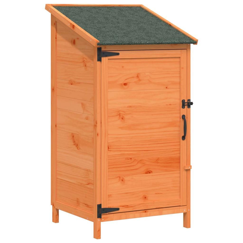 Garden Shed Brown 59 x 56 x 113.5 cm Solid Spruce Wood