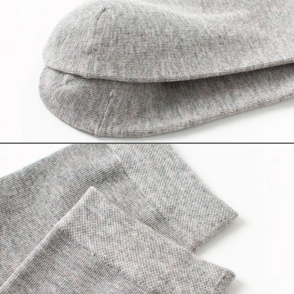 Деловые мужские носки из 100% хлопка, новые стильные черные повседневные носки, мягкие дышащие летние зимние длинные носки больших размеров (7-14)