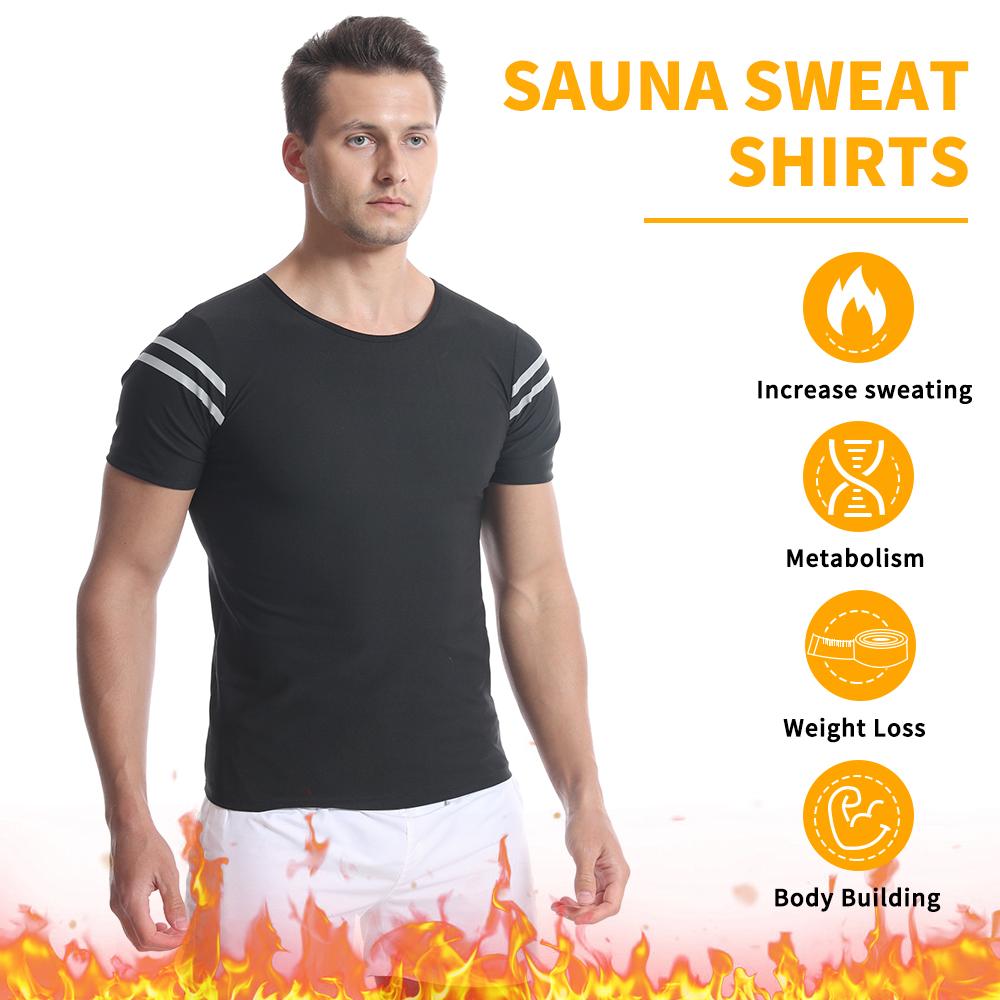 Мужской тренажер для талии Рубашка для сауны Пот Жилет Фитнес Формирователь тела для похудения Тренировочные майки Корректирующее белье Толстовка для упражнений в тренажерном зале Термобелье Костюм для сауны