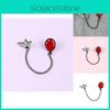 Adorable Cartoon Chain Jewelry Brooch Featuring Cute Red Balloon And Boat Design