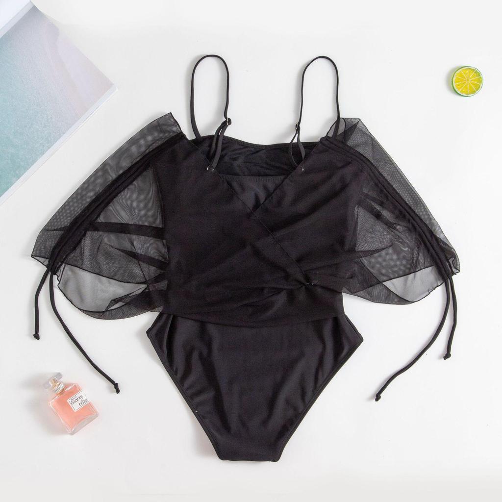 Shencai Сексуальный комбинезон в европейском и американском стиле с высокой талией, однотонный, с сетчатым верхом с V-образным вырезом, горячий товар X08