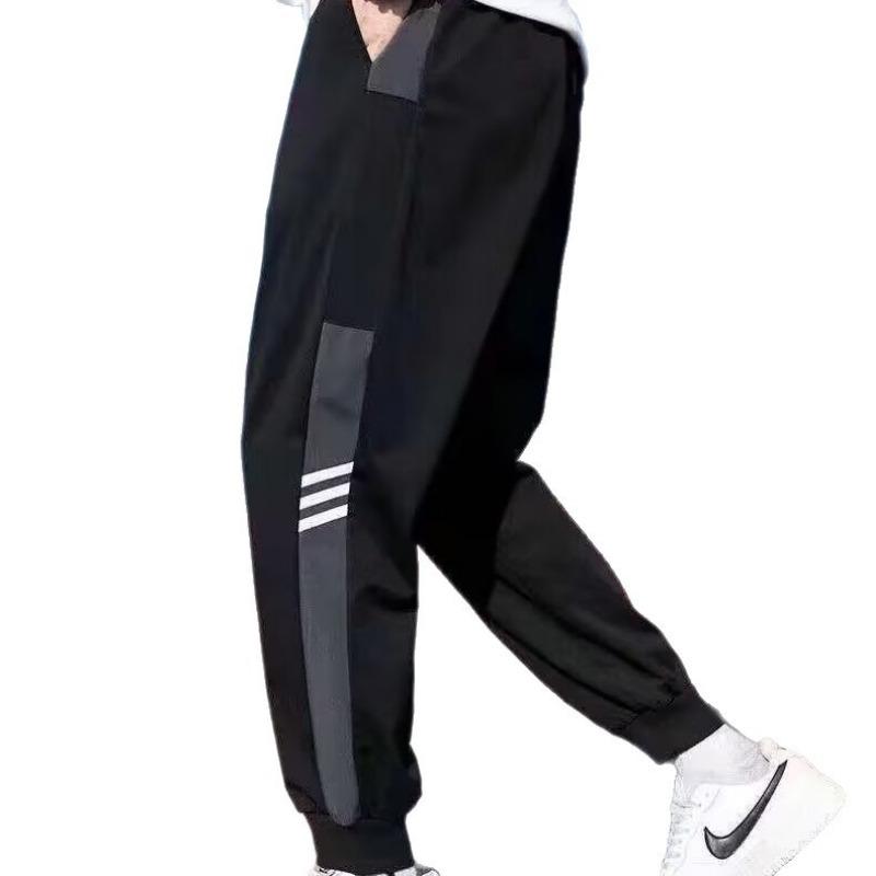 Новые свободные повседневные брюки мужские трендовые универсальные брюки летние тонкие подвесные брюки-палаццо