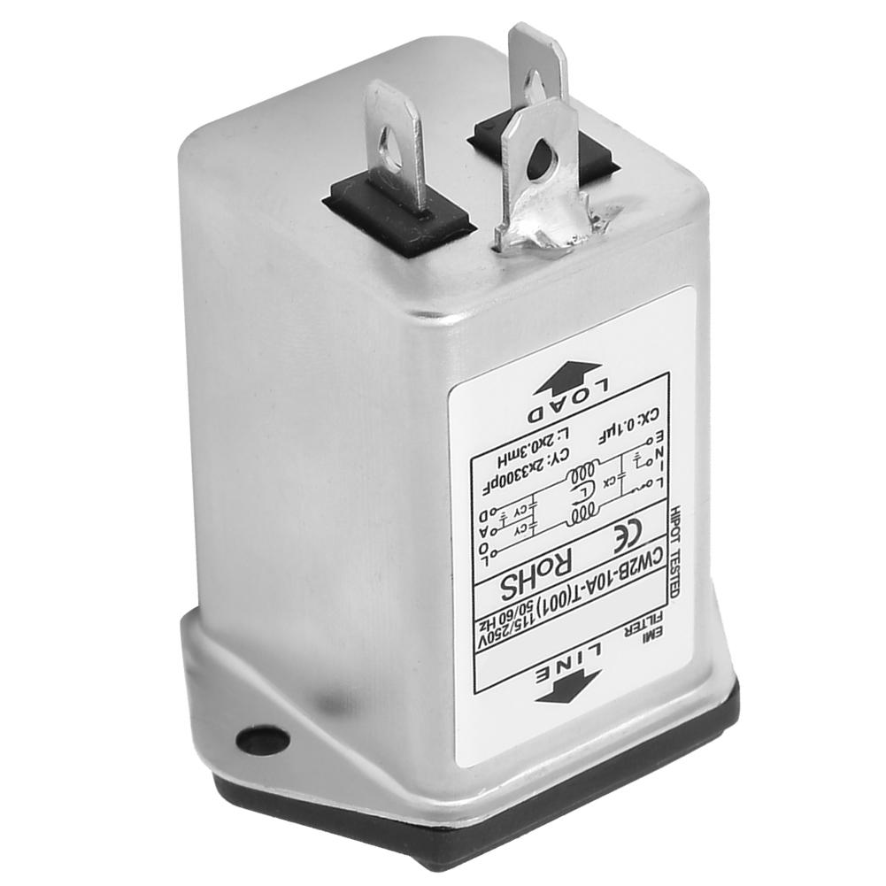 CW2B10A Т (001) Фильтр питания EMI с гнездом предохранителя 2 в 1 Single Safety 125250v