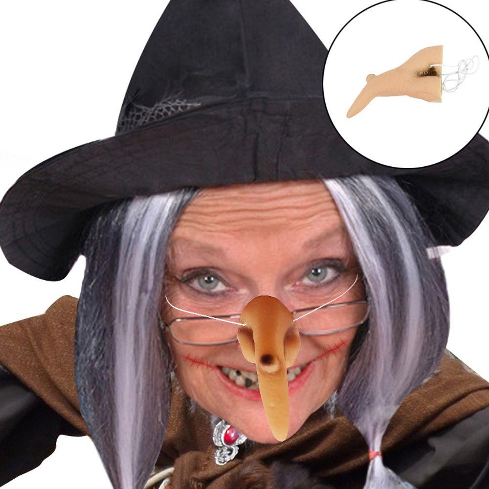 Set Witch Nails For Women Men Halloween Prop Toys Halloween Supplies Witch Nose Wicked Witch Decor