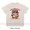 Women's Groundhogs Printed T-Shirt 100% Cotton Oversized Animal Graphic Tees for Men Summer Tops Nature Streetwear