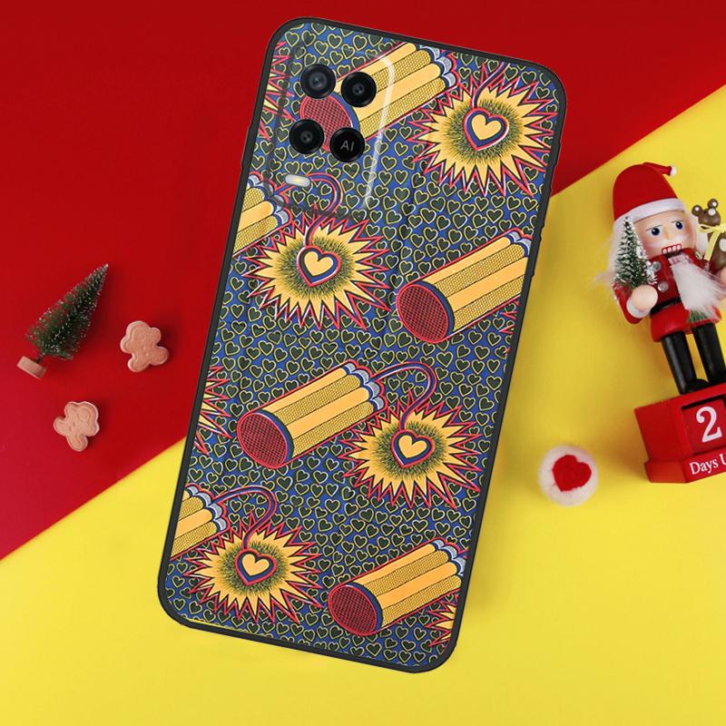 Чехол с африканским восковым принтом для Oppo A5 A6 Pro A15 A57 A17 A54 A74 A94 A76 A16 A96 A40 A60 A80 A18 A38 A58 A78 A98