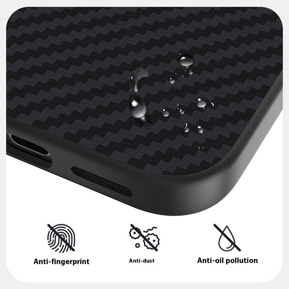 ABEEL For iPhone Air Case Compatible with MagSafe Carbon Fiber Texture Back Cover