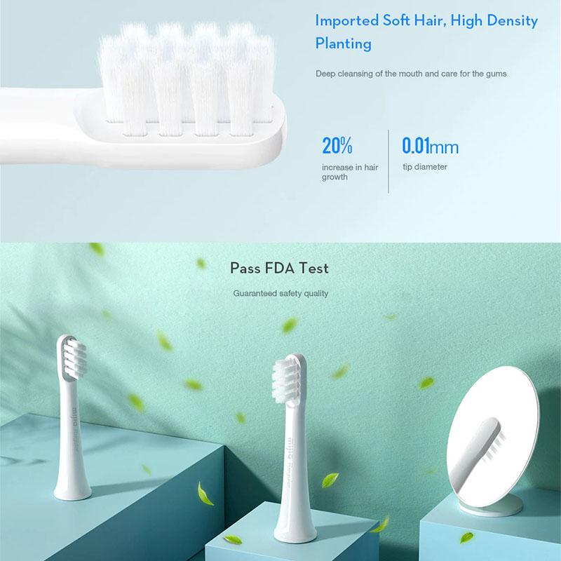 Xiaomi Универсальная сменная насадка для зубной щетки Mijia для электрической зубной щетки Mijia T100