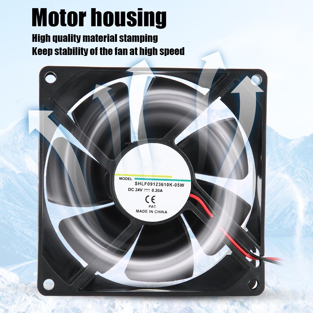 Fan 24V 0.20A 9cm Double Balls Cooling Fan for Frequency Converter Electric Welding Machine