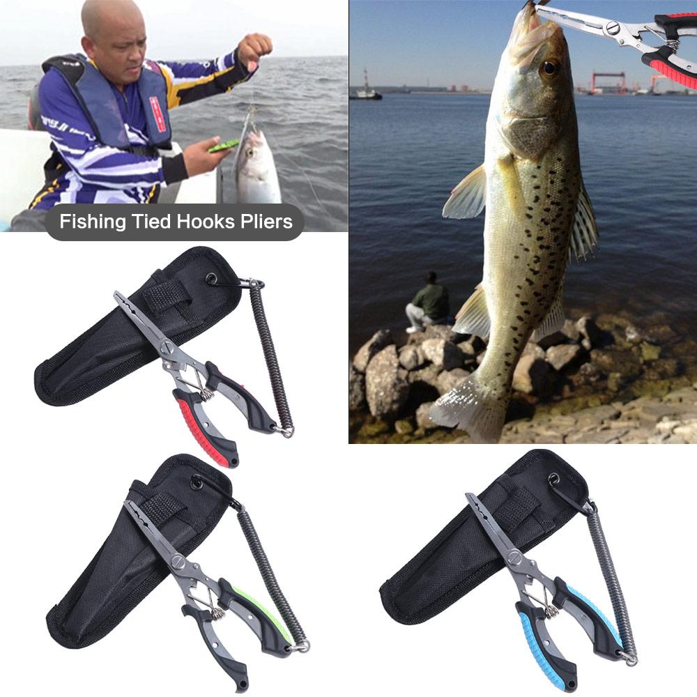 Anti-slip Fishing Tied Hooks Pliers Ergonomics Luya Pliers Hook Remover Fish Pliers Fishing Tools