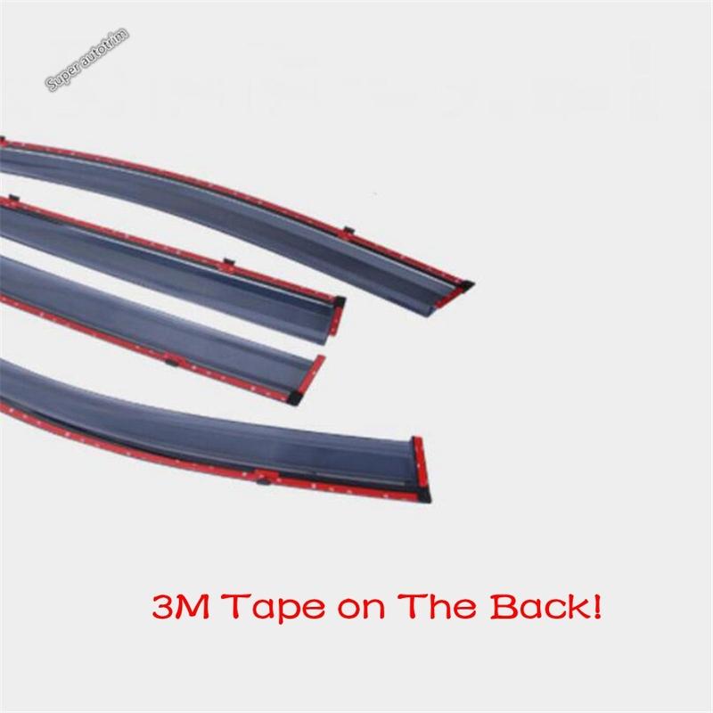 Lapetus Car Rain Shield Deflectors Awning Trim Window Visor Cover 4PCS Exterior Accessories For Honda Fit Jazz GR - 2025