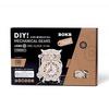 Tsukurundesu® Moving 3D Wooden Puzzle Series (LK503 Owl Clock) with Japanese Instructions