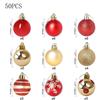 PET Material Christmas Ball Ornaments Pack of 50 for Holiday Decoration