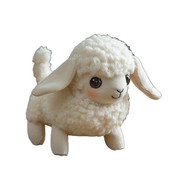 Детская электрическая плюшевая игрушка в виде животного, ходящая, виляющая хвостом, интерактивный слон, овца, корова, панда, плюшевая игрушка, развивающая игрушка-симулятор животного для малышей