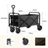 Portable Household Camping Oxford Cloth Cart Foldable 150L Large Capacity Shopping Cart