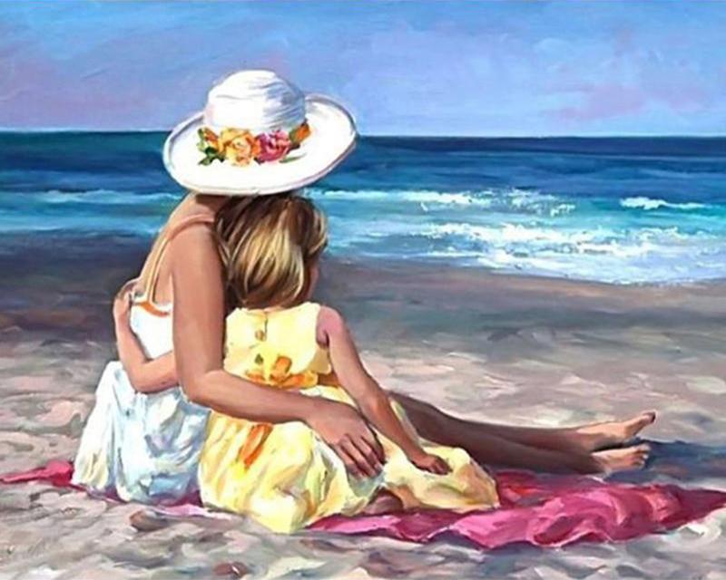 5D Full Square Diamond Art Painting Water Castle Beautiful Girl Handicraft Diamond Embroidery Unicorn Animal Diamond Mosaic Needlework Home Decor