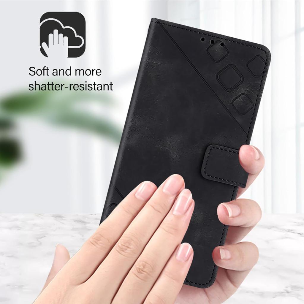 Чехол для Motorola E14 4G, Кожаный чехол-кошелек из ПУ, Держатель для кредитных карт, Подставка, Ударопрочный откидной магнитный чехол, Мужской Женский Чехол для телефона для