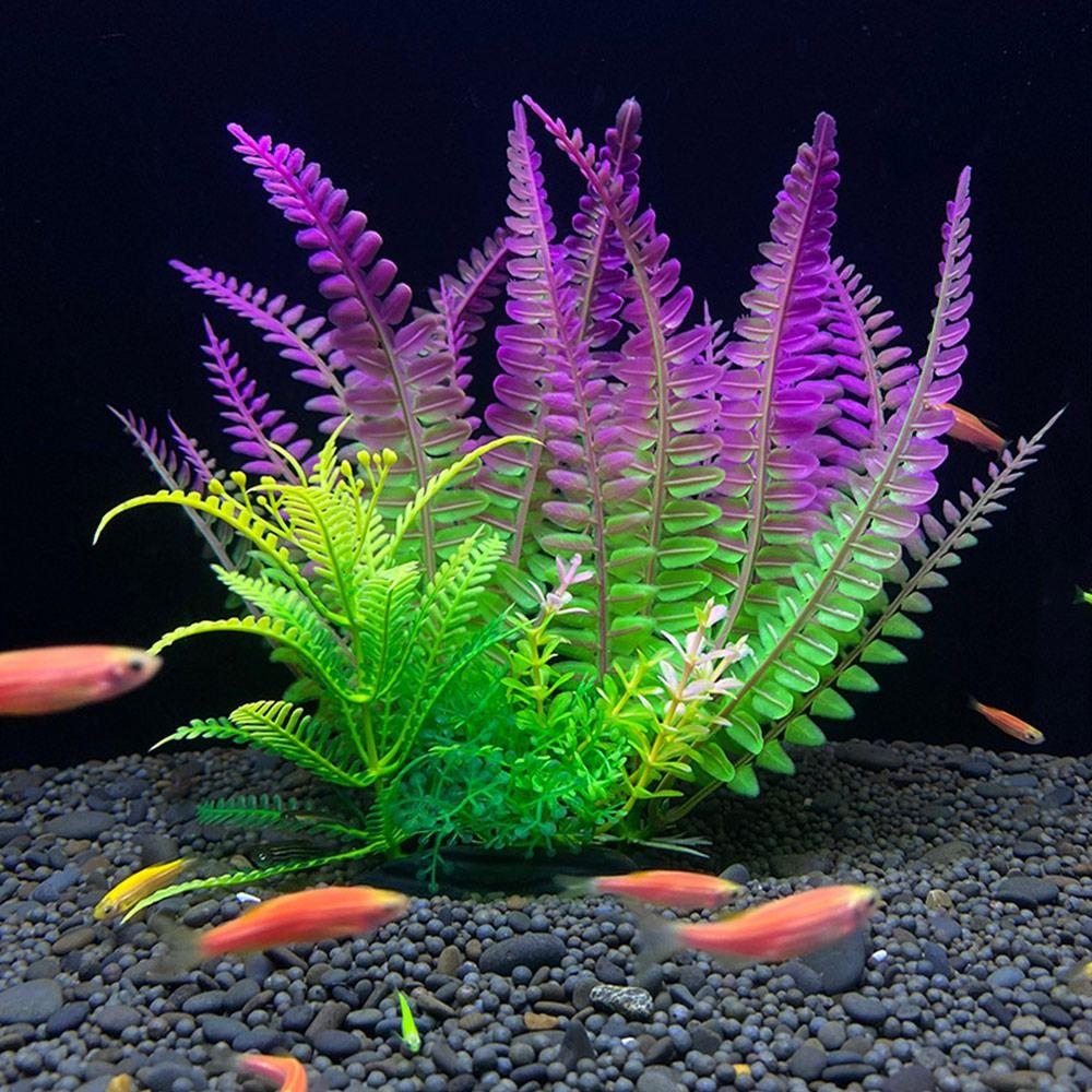 Aquarium Decor Artificial Aquatic Weeds Fish Tank Grass Artificial Plants Plastic Water Plant