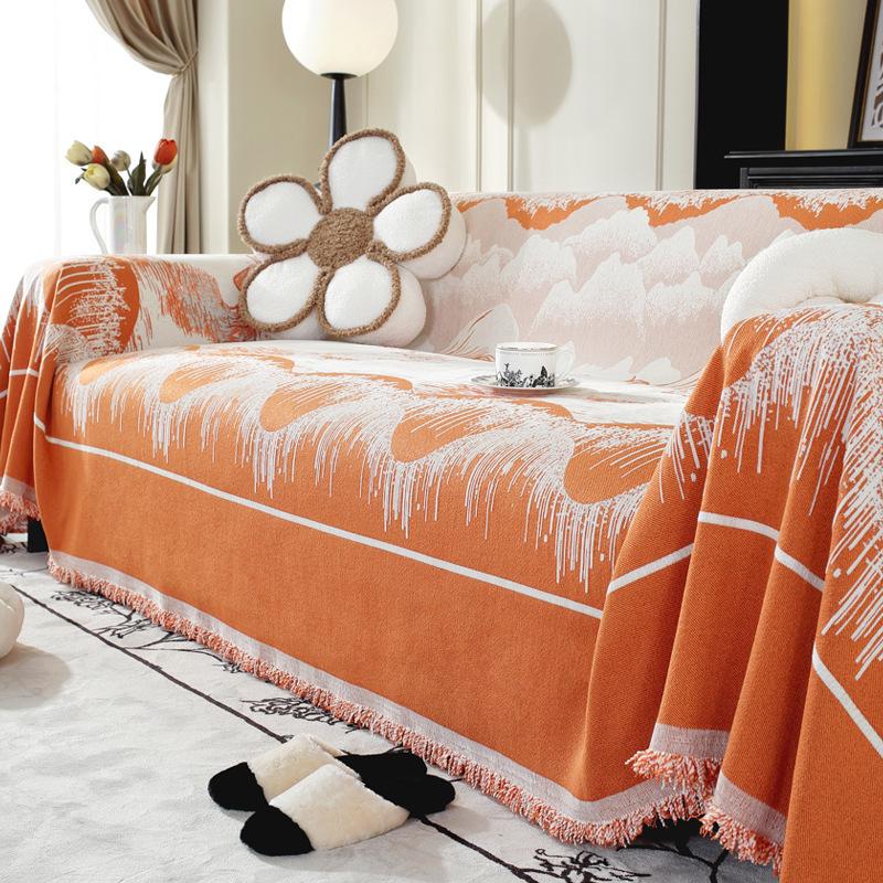 Полотенце для дивана из синели, универсальный универсальный чехол для дивана Four Seasons, пылезащитный чехол, цельный чехол для дивана, тканевая подушка