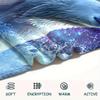 Фланелевое одеяло с принтом белого медведя, Высокое качество, Комфортное для всех сезонов, Декор для дома, Тепло и уют, Идеально для рождественских подарков