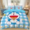 Japanese Anime Dora-emon Quilt Duvet Pillowcase 3D Printed D-Doraemon Bedding Set Duvet Cover for Children and Girls Boys Teen