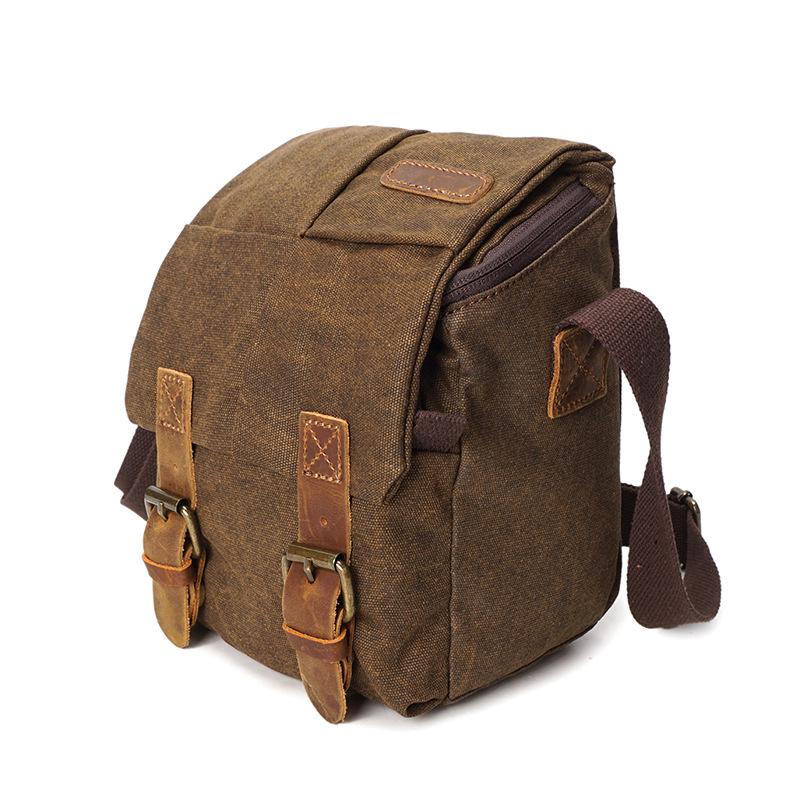 Waterproof Camera Sling Bag Canvas Camera Bag for Photographers Crossbody Shoulder Bag
