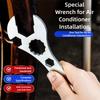 Alloy Steel Air Conditioner Wrench Thickening and Hardening Double-End Wrench Open End Wrench