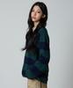 UNKNOWN PLANET Striped Rugby Collar Shirt Green