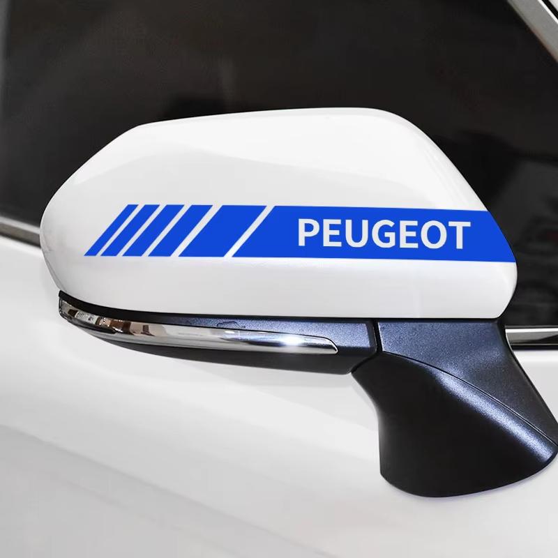 Car Rearview Mirror Side Decal Sticker Body Mod Parts For Peugeot 208 2008 308 3008 408 508 5008 4008 206 307 RCZ Expert Partner