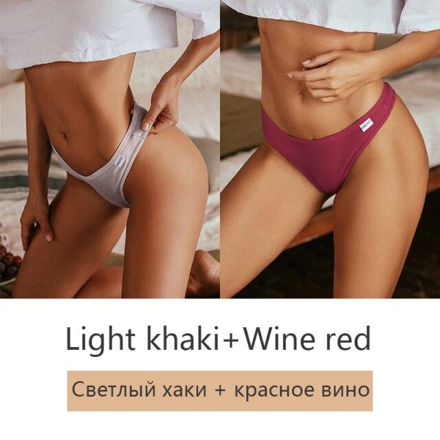 FINETOO 2 шт./компл., женские хлопковые трусики-стринги M-XL, женские трусы с Т-образной спинкой, модное нижнее белье с V-образной талией, удобные трусики для девочек, нижнее белье 2021