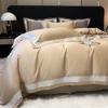 High-end 140-count Cotton Long-staple Cotton Embroidered Four-piece Set, Light Luxury Pure Cotton Class A Quilt Cover, Bed Sheet, Duvet Cover