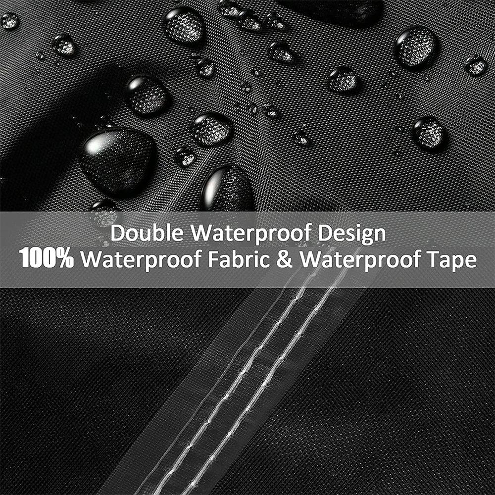 1 шт. чехол для садовой мебели, водонепроницаемый, ветрозащитный, прямоугольный чехол для садового стола, 210D Оксфорд, устойчивый к разрывам, для улицы, патио