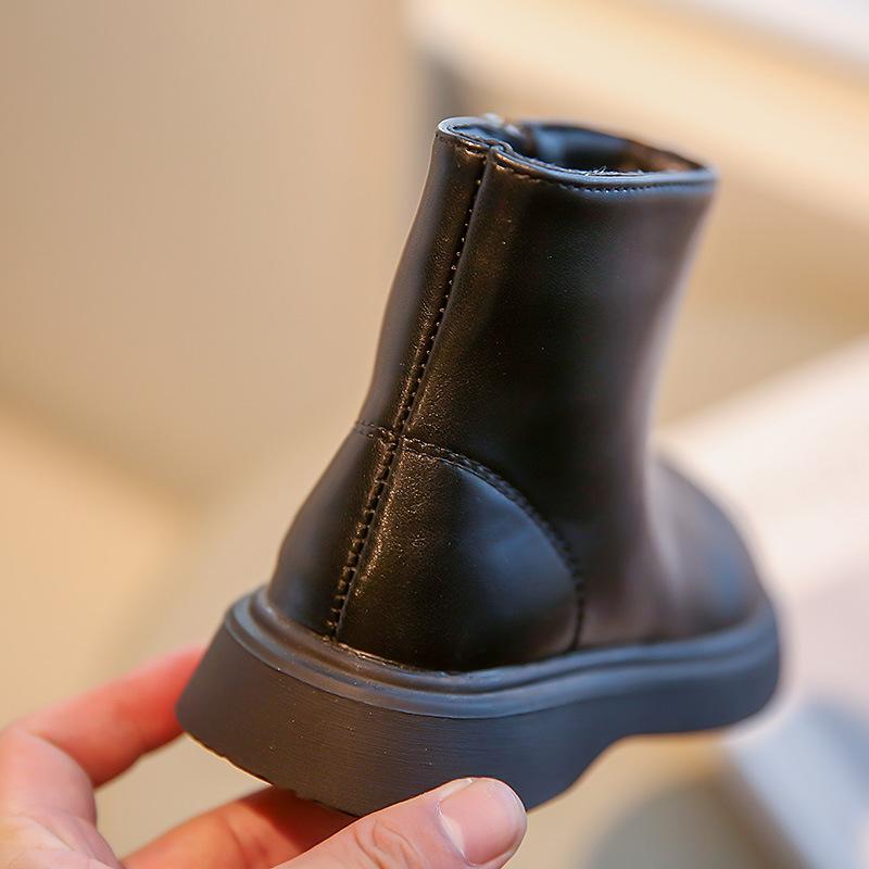Ботинки Martin для девочек, осенние и зимние, новые детские ботинки для девочек, иностранные, черные, короткие, весенние и осенние, одинарные ботинки
