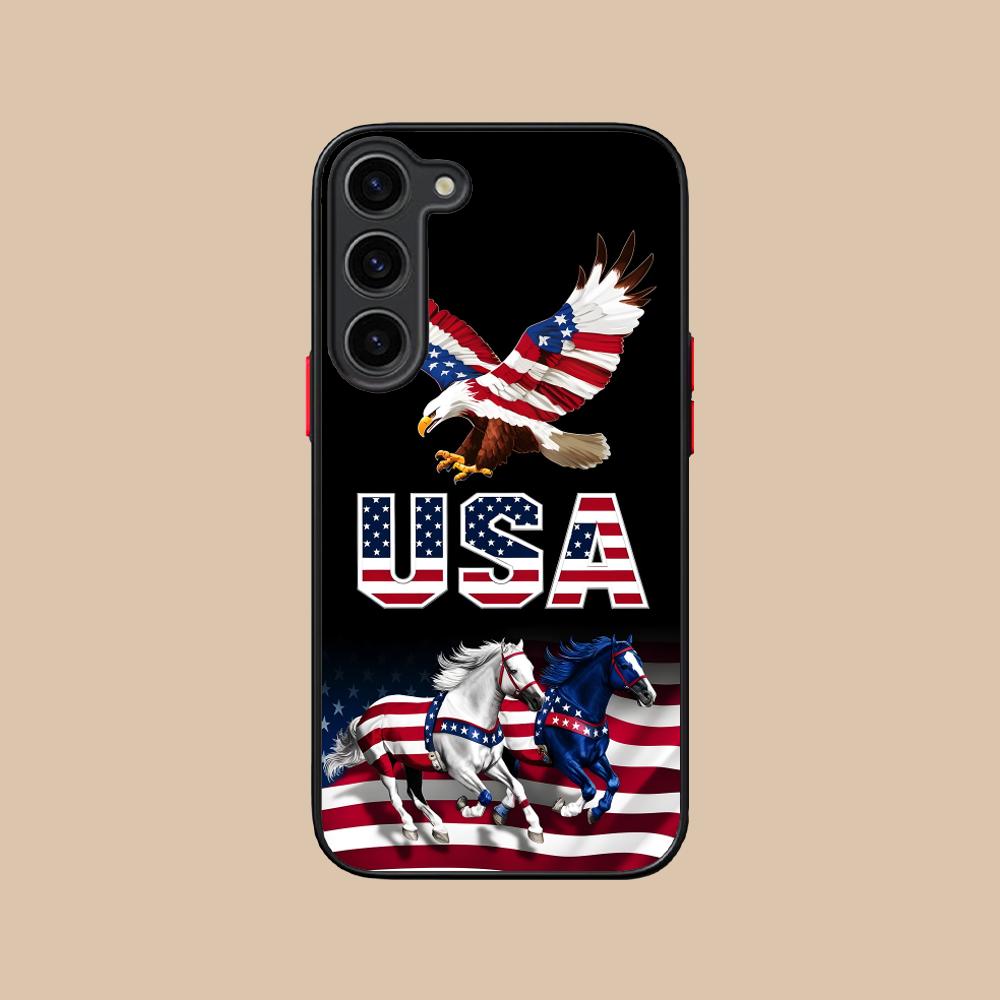 Силиконовый чехол для мобильного телефона с флагом США Америка для Samsung Galaxy S26 S25 S24 S23 S22 S21 Plus FE Ultra Цветная крышка