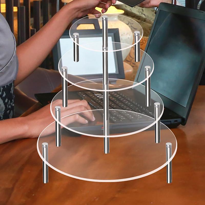 Подставка для кексов Home House Прозрачная подставка для кексов для демонстрации тортов, украшений, косметики, духов, поделок, акриловая стойка для демонстрации