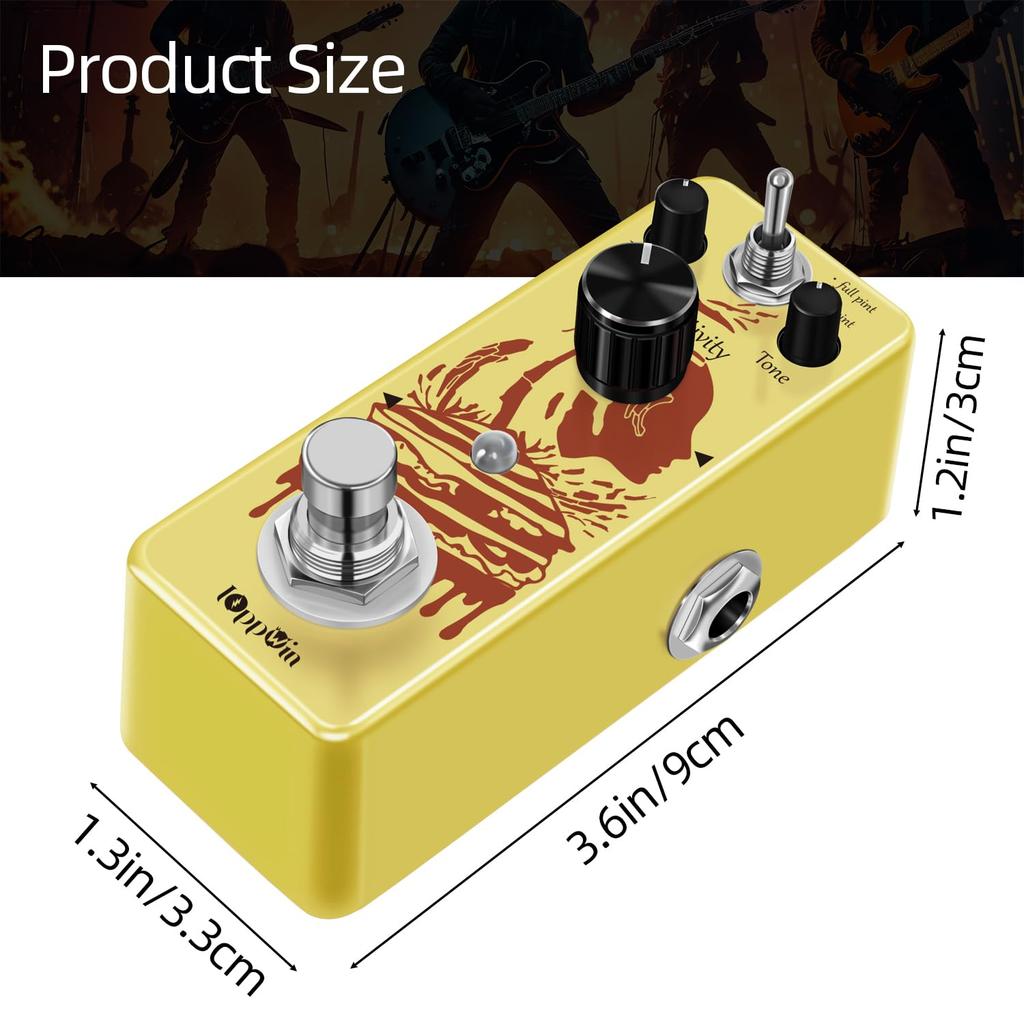 IOppWin COMP Optical Compressor Pedal Classic Smooth Dynamics Metal True Bypass for - Control, Transient, Enclosure, Guitar/Bass