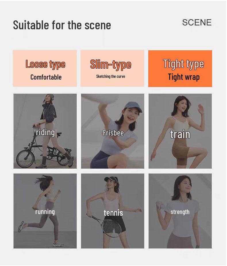 Lulu Спортивная футболка с длинным рукавом для похудения: Осень/Зима, Круглый вырез, Высокая эластичность, Приталенный крой