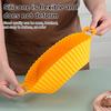 Silicone Baking Pan Tray for Air Fryer Reusable Liner Pot Protector with Raised Edge Double Handles Non-Stick Heat-Resistant Kitchen Gadgets