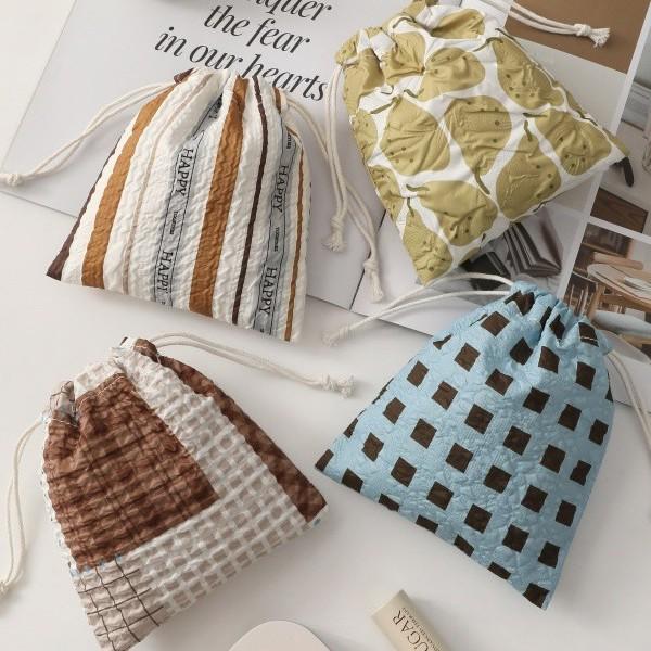 Набор: Мультяшный рюкзак-мешок и косметичка: Женская коллекция для хранения из трех предметов