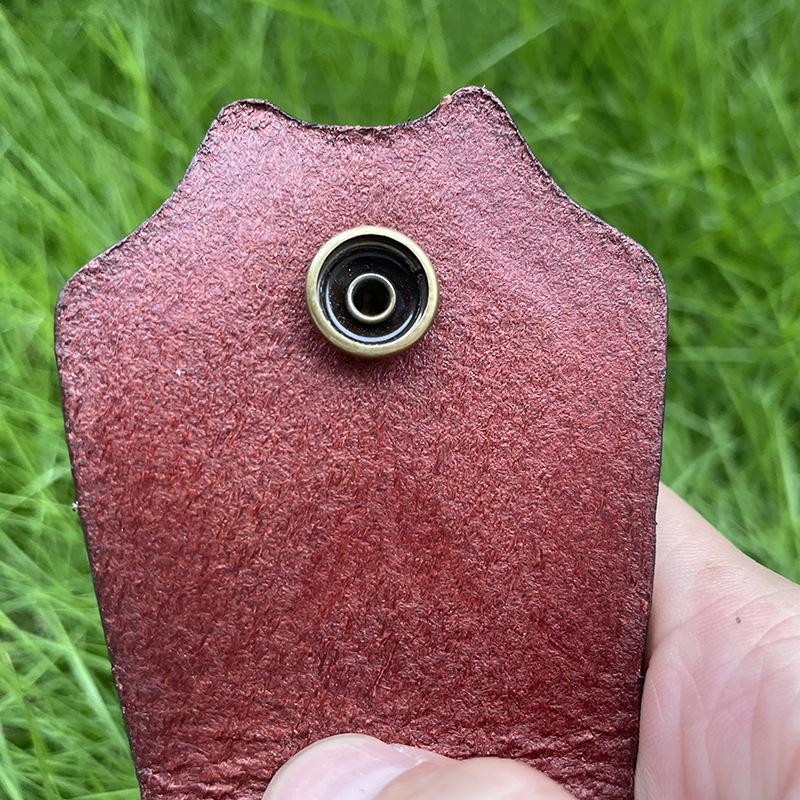 Держатель складного ножа, тисненые ножны из коровьей кожи, чехол для карманного ножа, чехол из расщепленной кожи, кобура для походного ножа, чехол для военного ножа с пряжкой на ремень