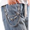 Универсальная двусторонняя джинсовая цепочка с черепом и дизайном в виде пули - Европейская и американская трансграничная мода
