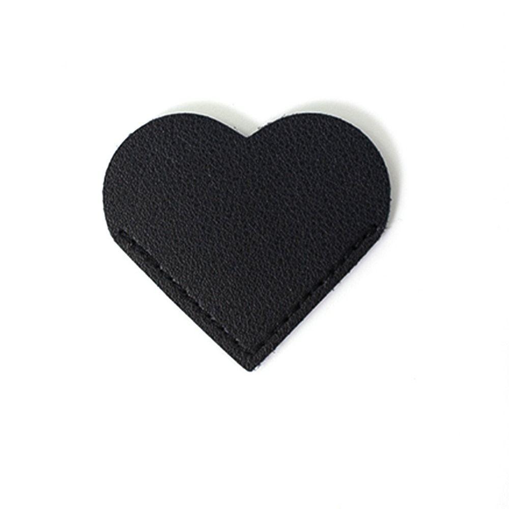 Heart-shaped Leather Bookmark Vintage Book Page Marker Portable Corner Page Marker Books
