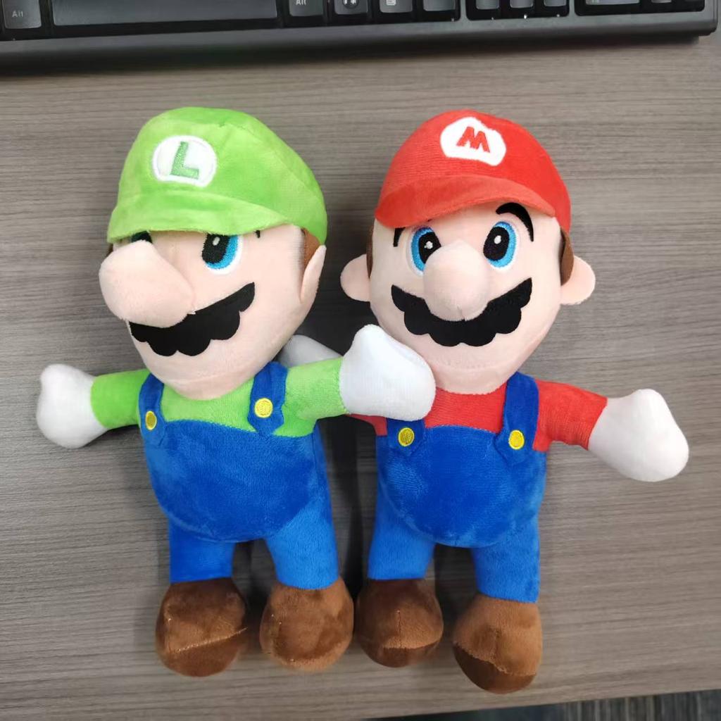 1-2 шт. Плюшевые игрушки Марио Плюшевые игрушки Луиджи Аниме Кукла Плюшевая для Детей Отличный Рождественский Подарок на День Рождения для Детей