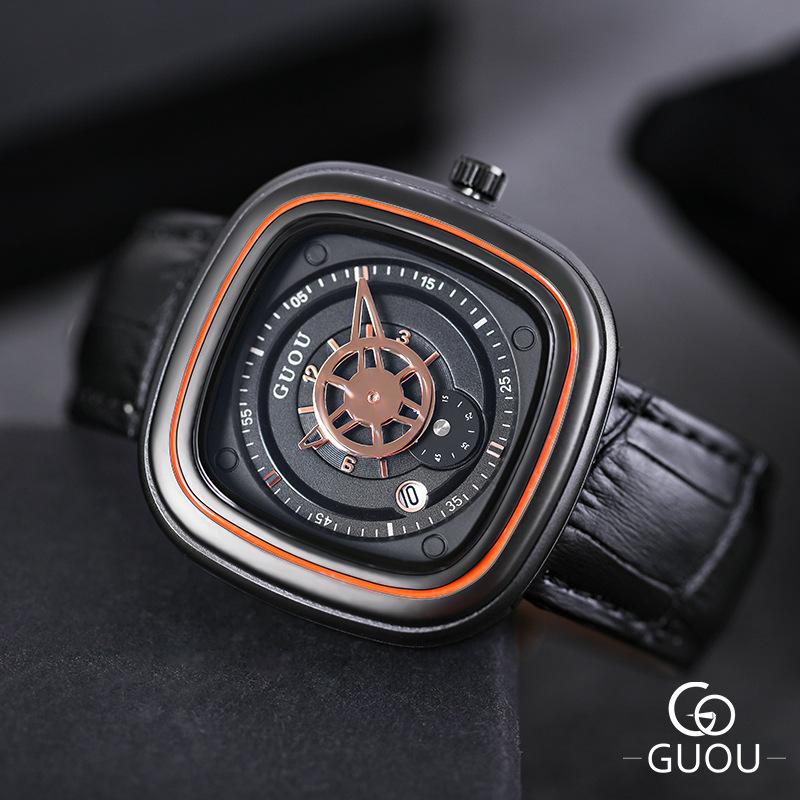 Fengchao Brand Большие квадратные мужские и женские часы с циферблатом, модные водонепроницаемые кварцевые часы, мужские часы на поясе