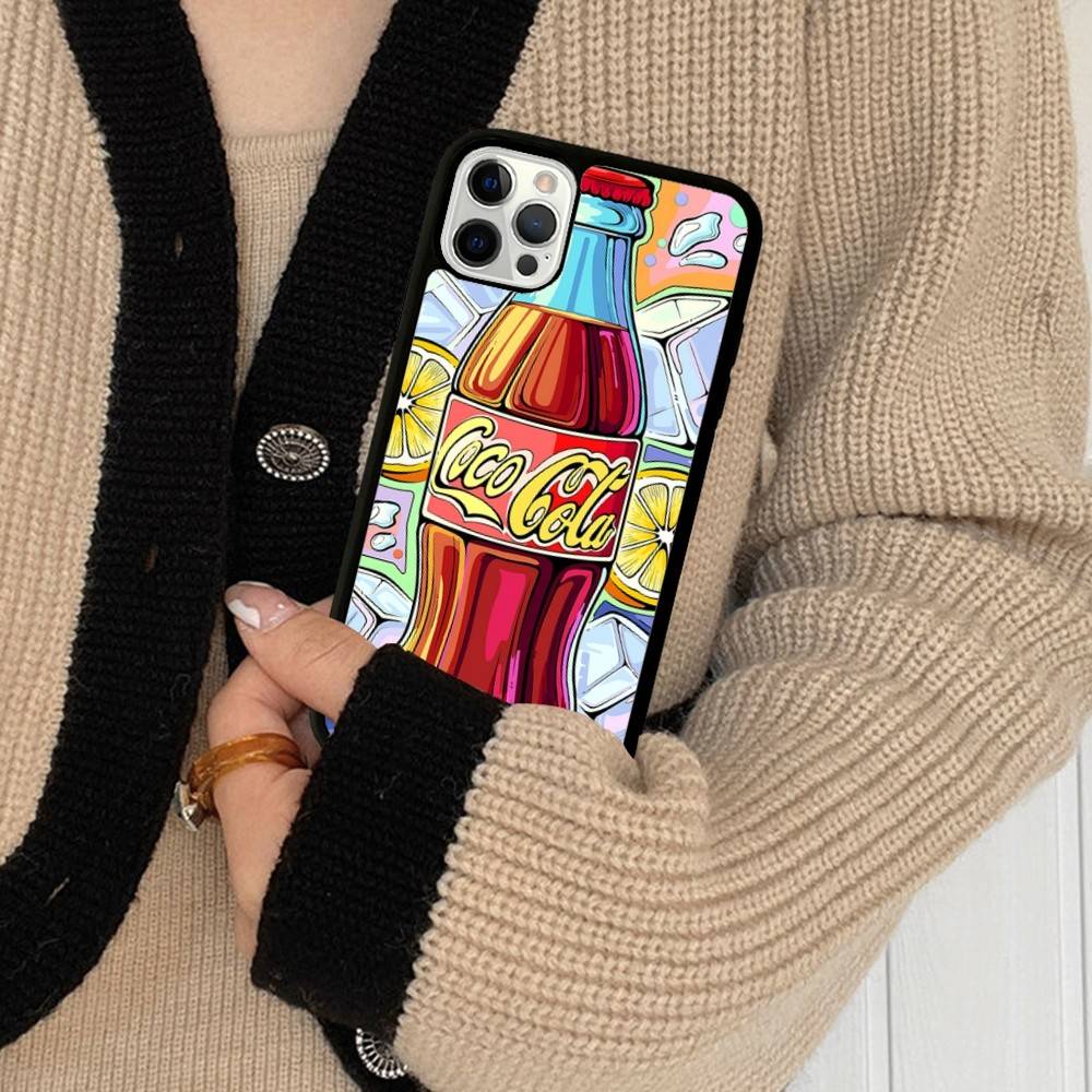 Чехол для телефона Hot C-Coca Drinks C-Cola для IPhone 11 12 13 14 15 16 17 Pro Max Plus, PC+TPU