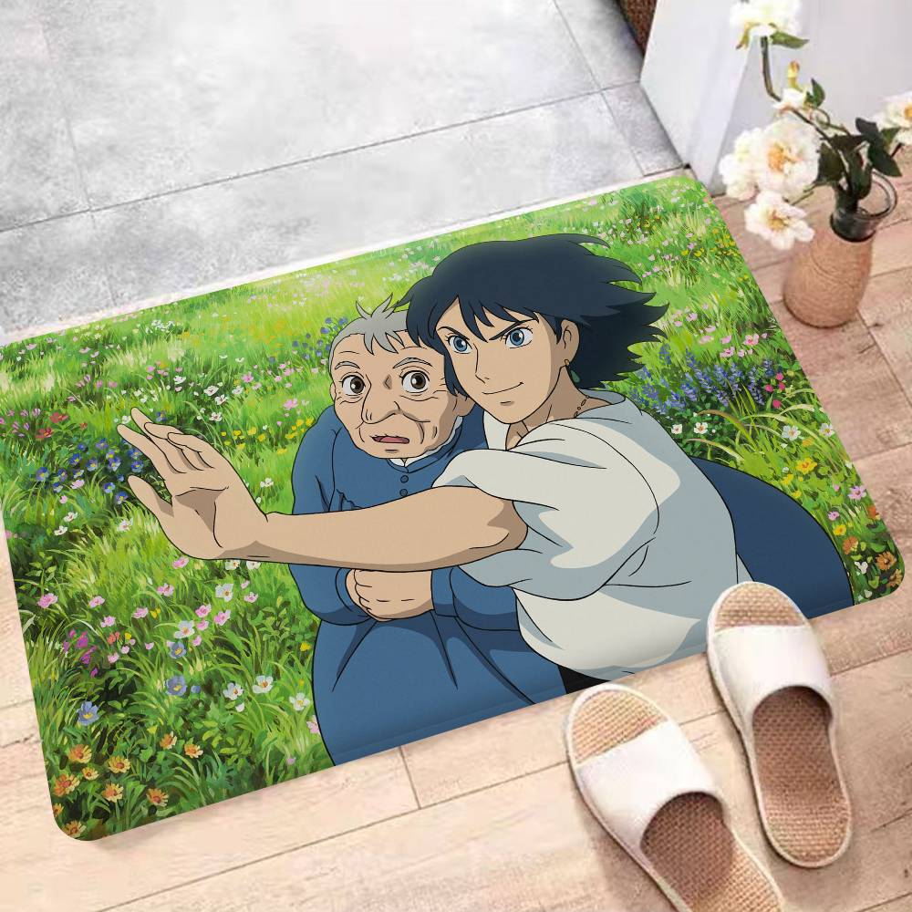 Японское Аниме Х-Ходячий М-Замок Коврик для ванной комнаты Стиль ИНС Мягкий коврик для пола в спальне Дом Прачечная Коврик Противоскользящий Приветственный коврик