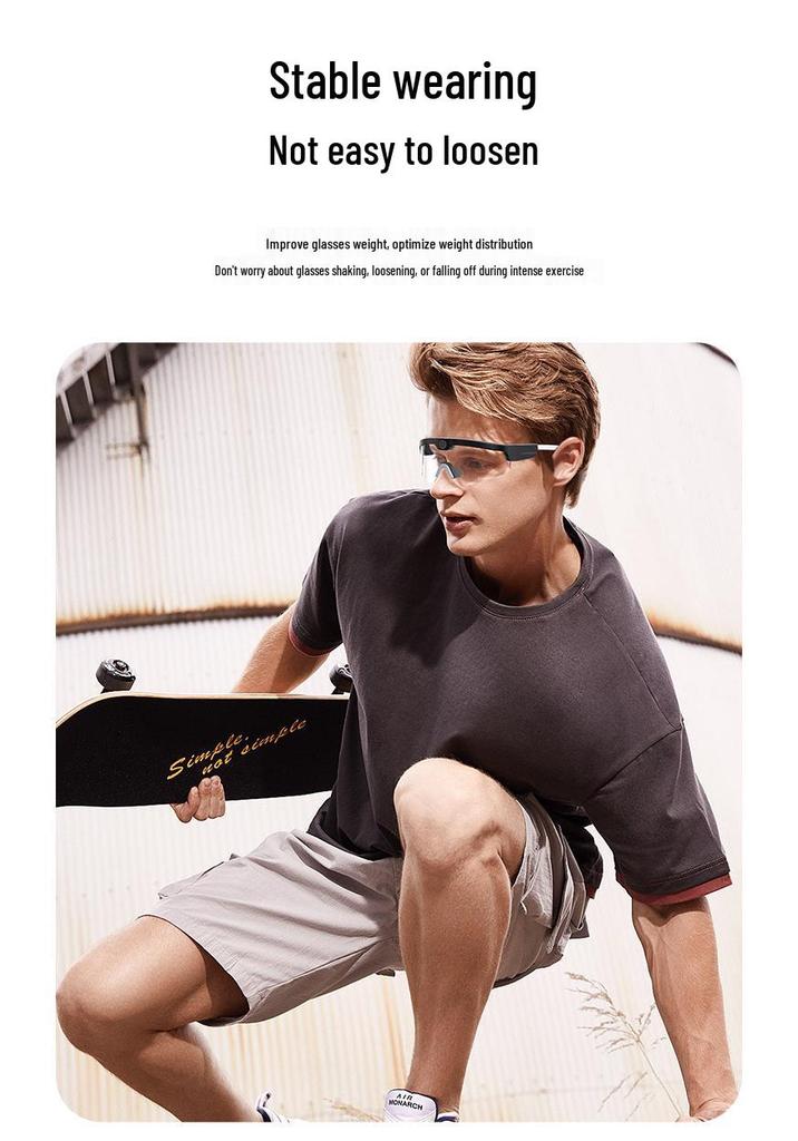 XV15 Smart Bluetooth Sports Glasses: 4K HD Camera, Music, Calls, Driving Recorder